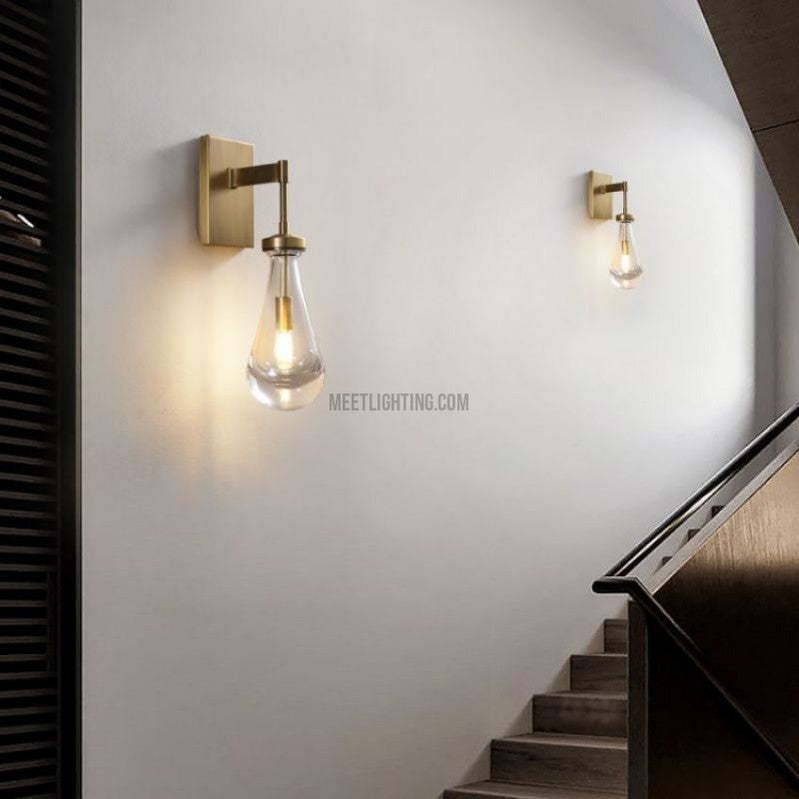 Raindrop Modern Solid Wall Sconce(Rod)-Meet Lighting