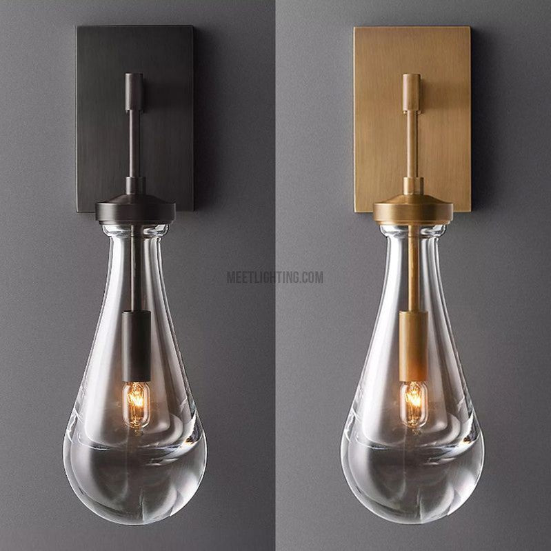 Raindrop Modern Solid Wall Sconce(Rod)-Meet Lighting