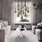 Raindrop Round Chandelier 36" 13-Lights , Rain Chandelier For Dining Room-Meet Lighting