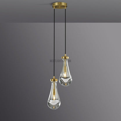 Raindrop round chandelier 5"(cord)-Meet Lighting