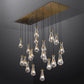 Modern Raindrop Rectangle Chandelier