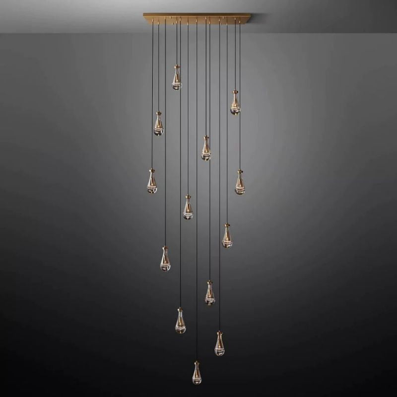 Rain Rectangular Chandelier 54"