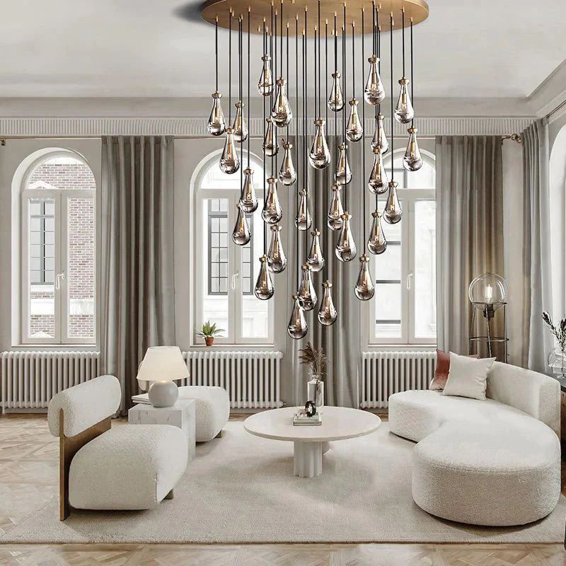 Rain Round Chandelier 60"