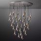 Modern Luxury Raindrop Round Chandelier,Raindrop Pendant Chandelier