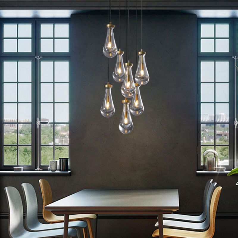 Modern Luxury Raindrop Round Chandelier,Raindrop Pendant Chandelier