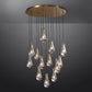 Modern Luxury Raindrop Round Chandelier,Raindrop Pendant Chandelier