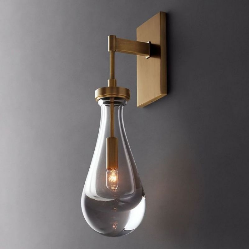 Raindrop Wall Sconce Rod wall sconce for bedroom,wall sconce for dining room,wall sconce for stairways,wall sconce for foyer,wall sconce for bathrooms,wall sconce for kitchen,wall sconce for living room RBRIGHTS   