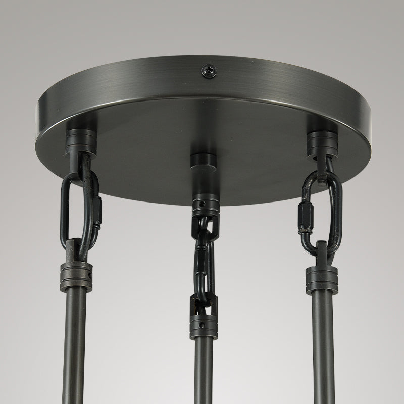 Raindrop round chandelier 8"(rod)