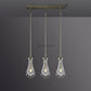 Raindrops Rectangular Chandelier 22" rod-Meet Lighting