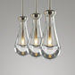 Raindrops Rectangular Chandelier 22" rod-Meet Lighting