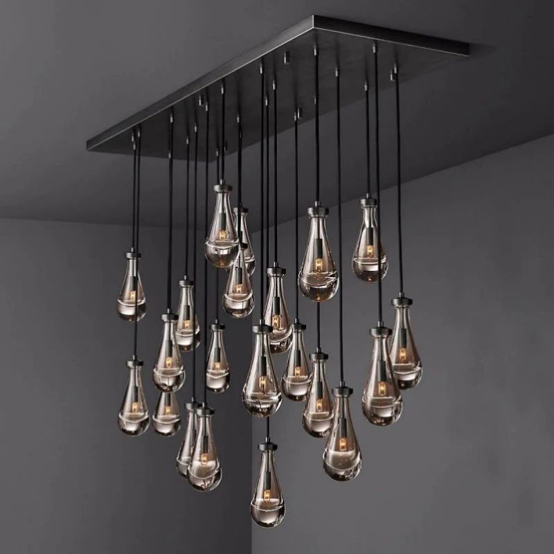 Rain Rectangular Chandelier 72"