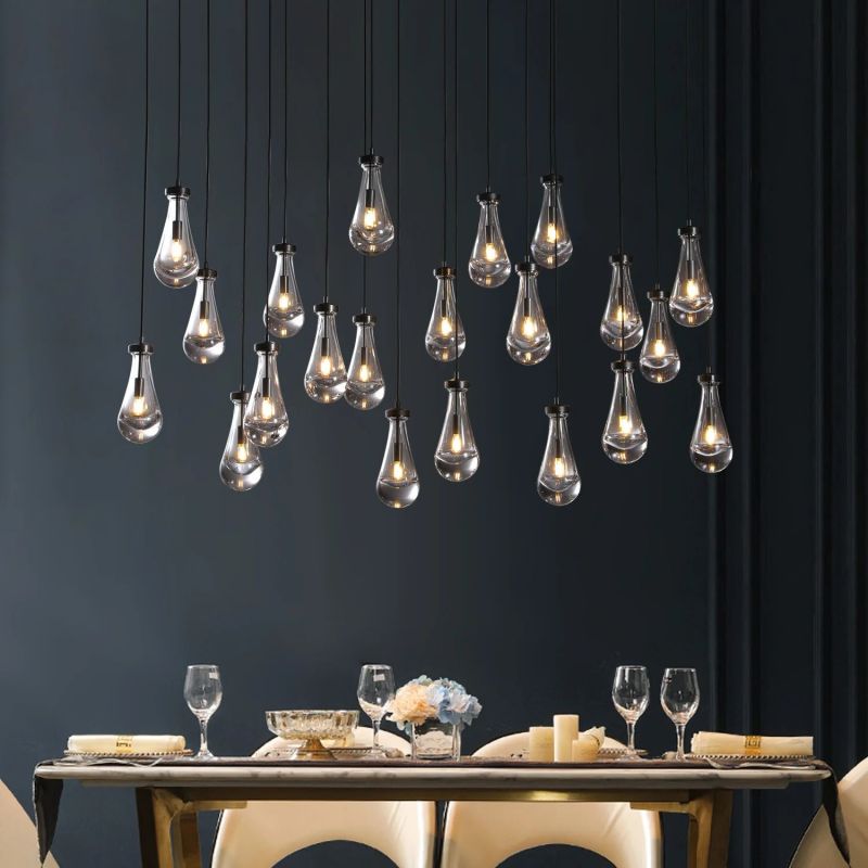 Rain Rectangular Chandelier 72"