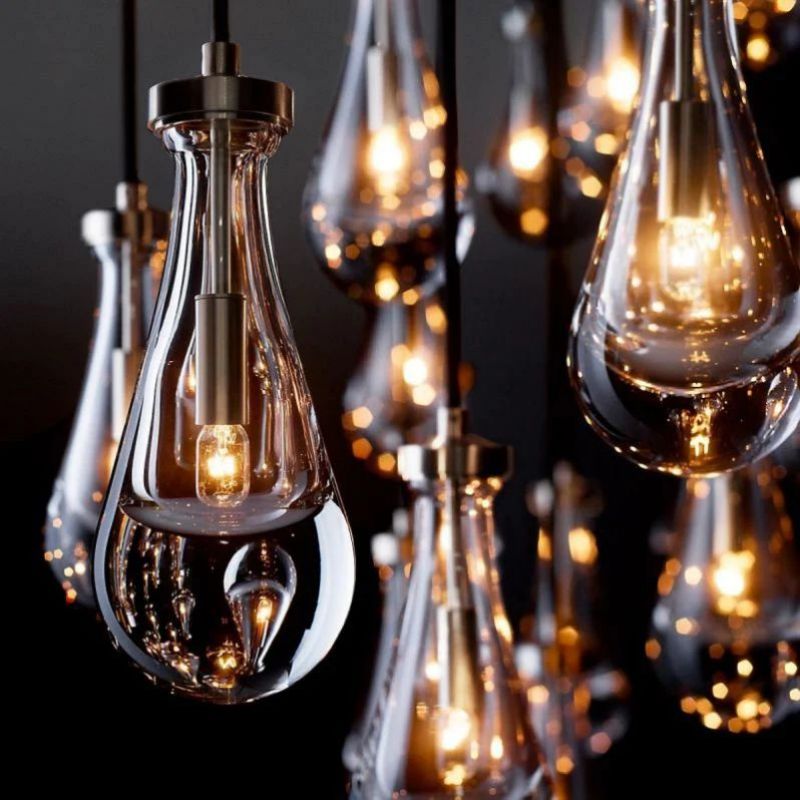 Rain Rectangular Chandelier 72"