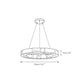 Ravage Round Chandelier Alabaster Halo Round Chandelier