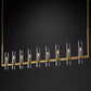 Ravelle Linear Chandelier Art Blown Glass 71"-Meet Lighting