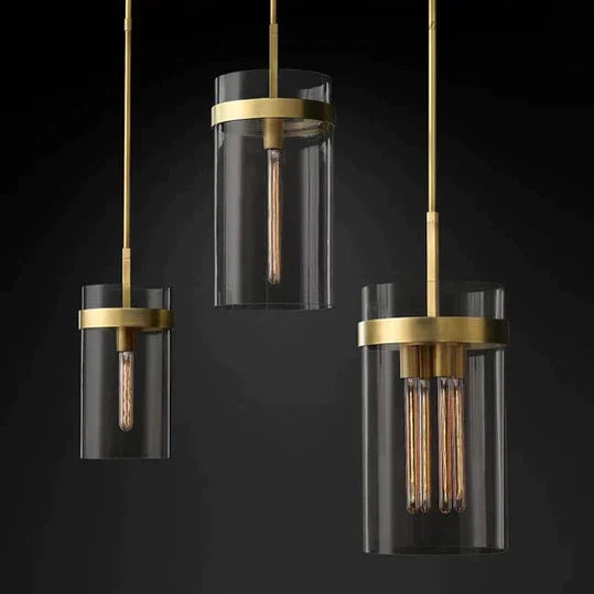 Ravelle Modern Glass Pendant Light 8'' 10'' 12'', Kitchen Island Pendant Lamp-Meet Lighting