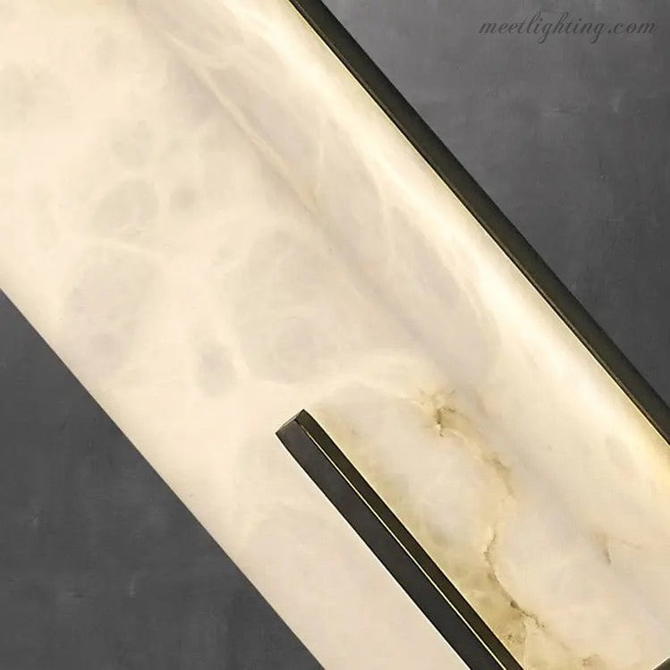 Real Alabaster Bedroom Wall Sconces Light-Meet Lighting