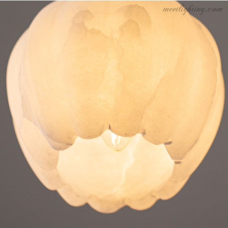 Real Alabaster Modern Pendant Lighting-Meet Lighting