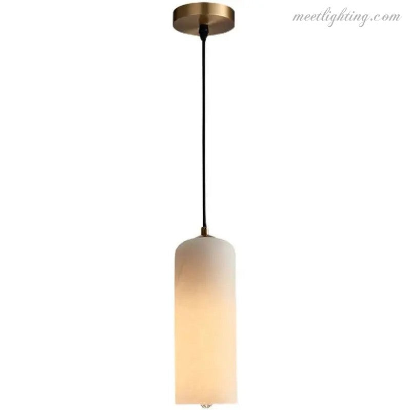 Real Alabaster Pendant Light For Bedroom-Meet Lighting