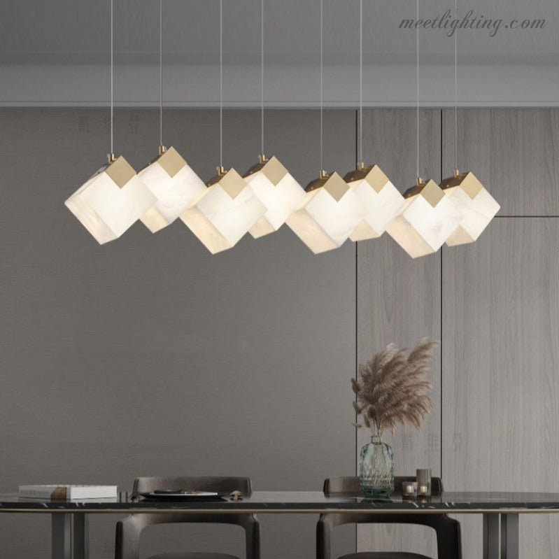 Real Alabaster Pendant Lights For Dining Room-Meet Lighting