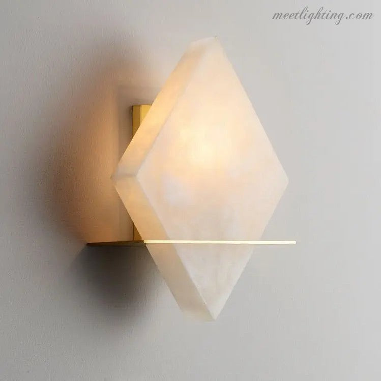 Real Alabaster Wall Sconces For Bedroom-Meet Lighting