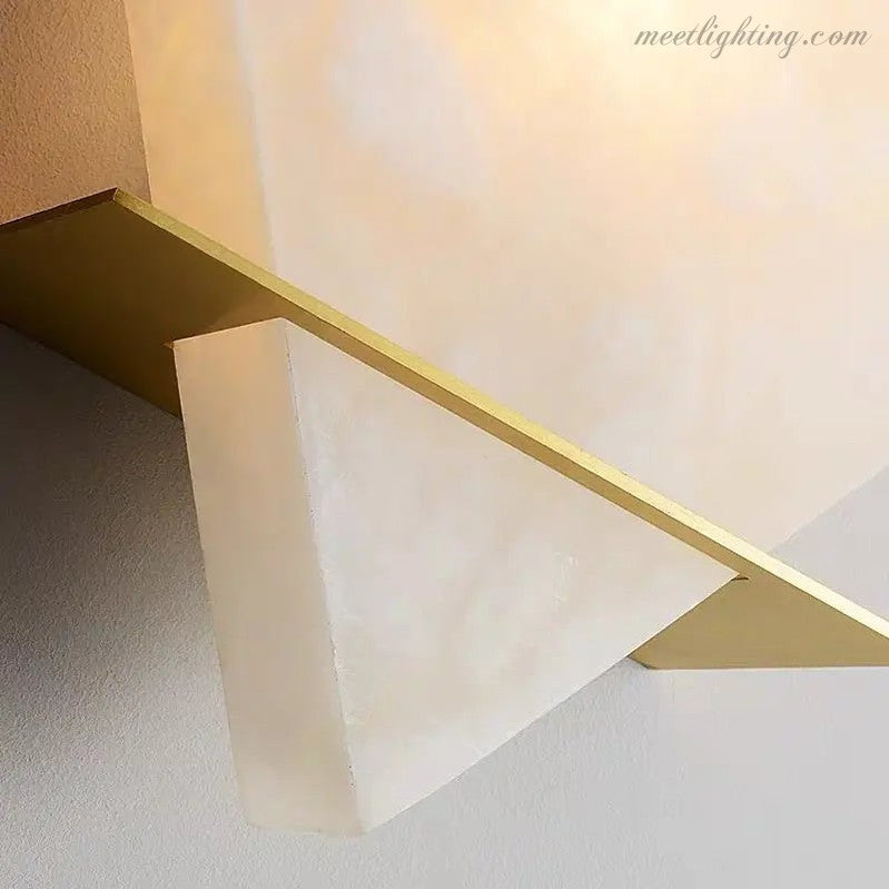 Real Alabaster Wall Sconces For Bedroom-Meet Lighting