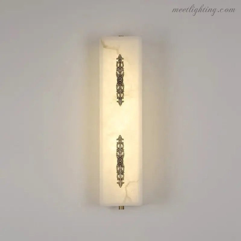 Real Alabaster Wall Sconces Living Room-Meet Lighting