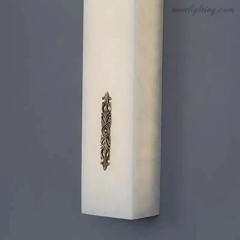 Real Alabaster Wall Sconces Living Room-Meet Lighting