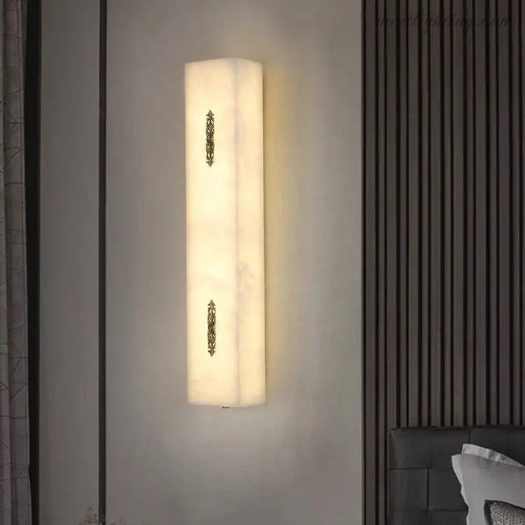 Real Alabaster Wall Sconces Living Room-Meet Lighting