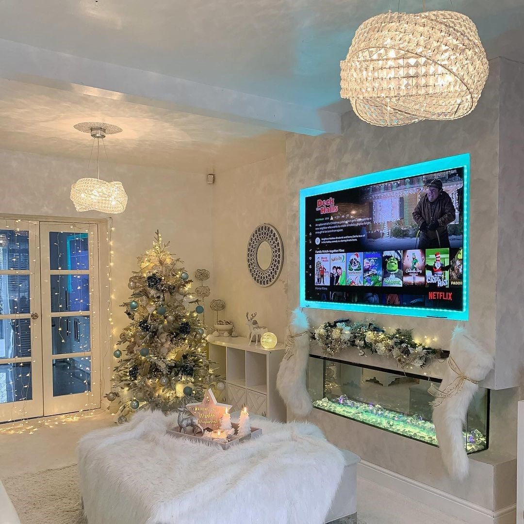 Round Crystal Ring Chandelier in Silver/Gold Finish for Lowg-ceiling-MEET LIGHTING