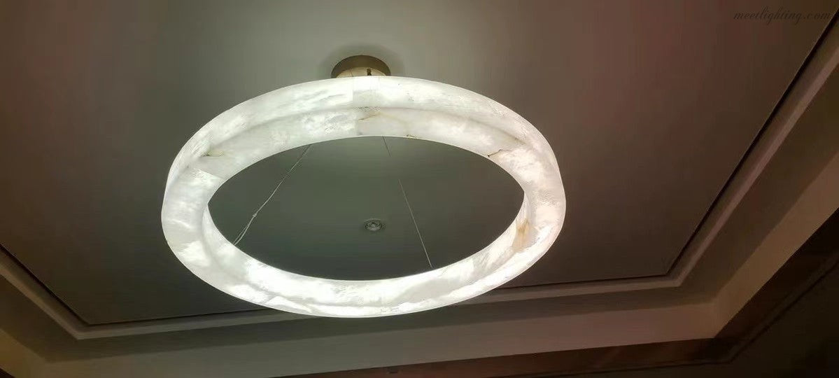 Rivege Round Chandelier 40"-Meet Lighting