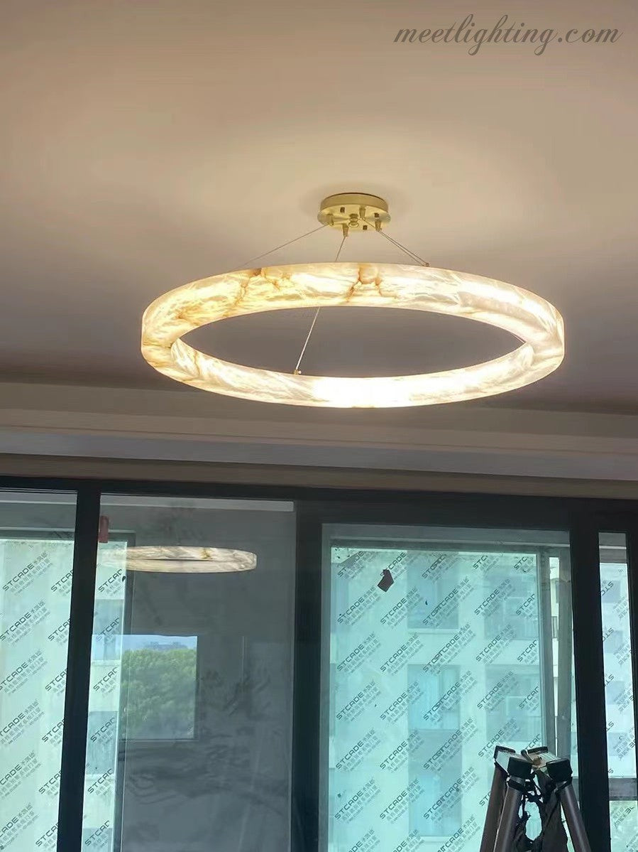 Rivege Round Chandelier 40"-Meet Lighting