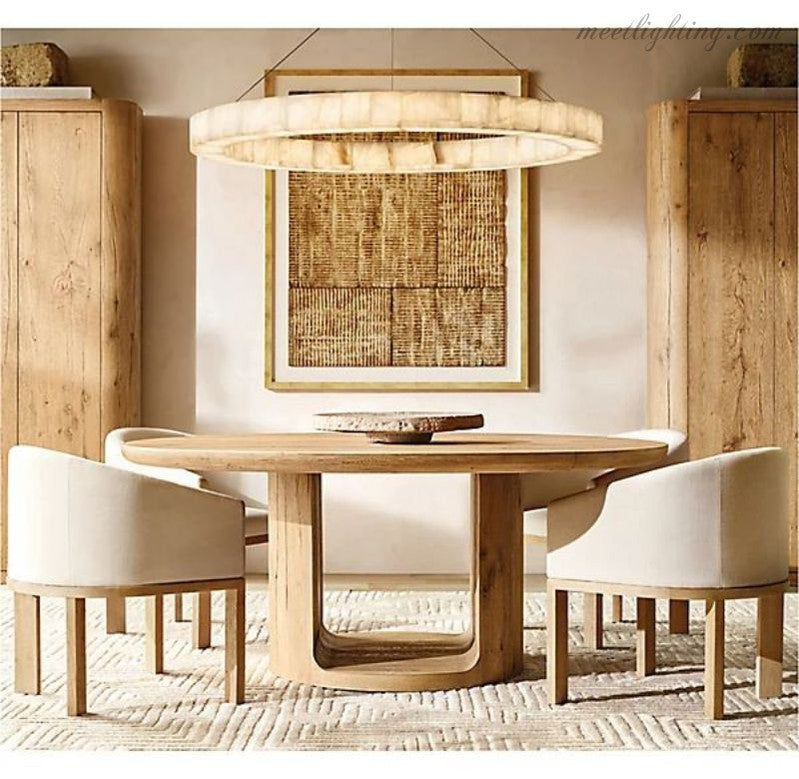 Rivage Round Chandelier 60"-MEET LIGHTING