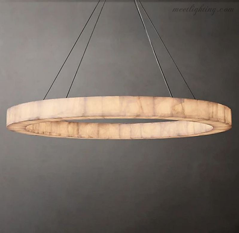 Rivege Round Chandelier 60"-Meet Lighting