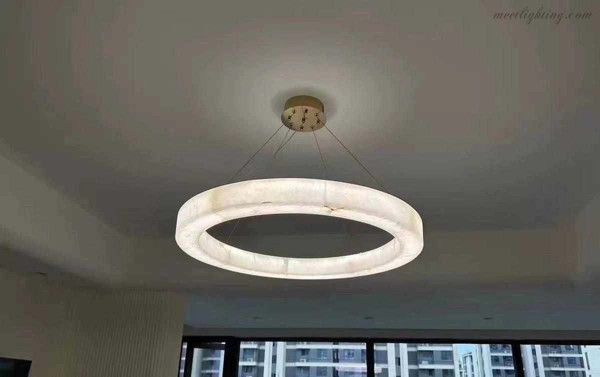 Rivege Round Chandelier 60"-Meet Lighting