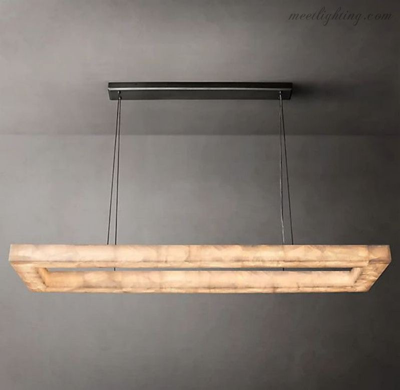 Rivege rectangular Chandelier 72"-Meet Lighting