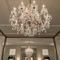 Rococo Iron & Crystal Round Chandelier 40"-Meet Lighting