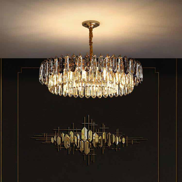 Rosalind Modern Crystal Chandelier-MEET LIGHTING