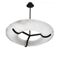 Round Alabaster Dining Room Chandelier-MEET LIGHTING