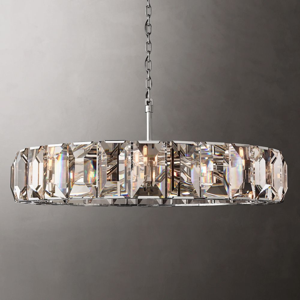 Harlow Crystal Round Chandelier 60"D