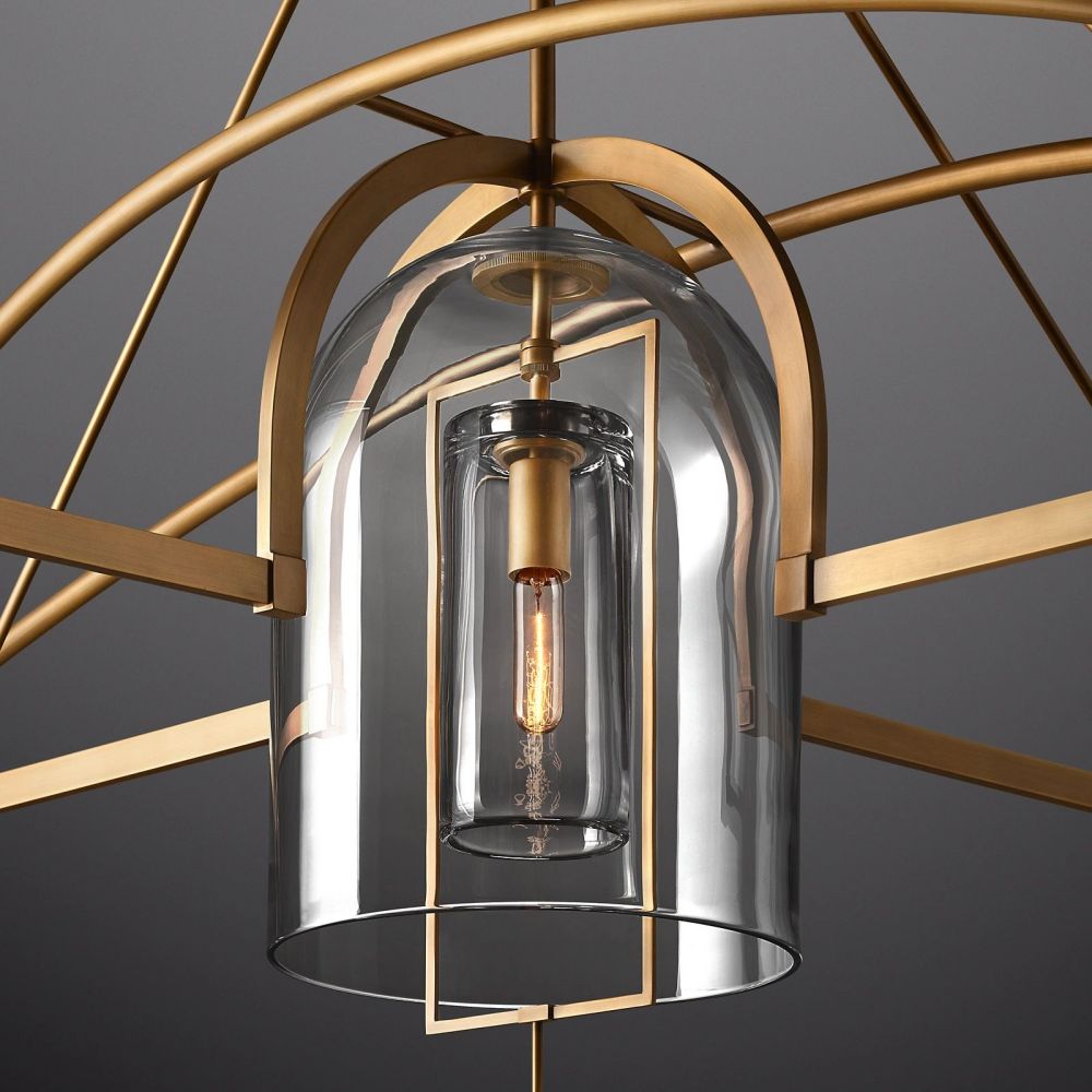 Fulcrum Round Chandelier 61"