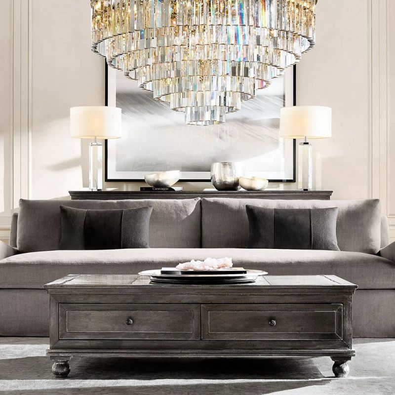 Kelly  7-Layer Crystal Round Chandelier 44" chandeliers for dining room,chandeliers for stairways,chandeliers for foyer,chandeliers for bedrooms,chandeliers for kitchen,chandeliers for living room Rbrights   
