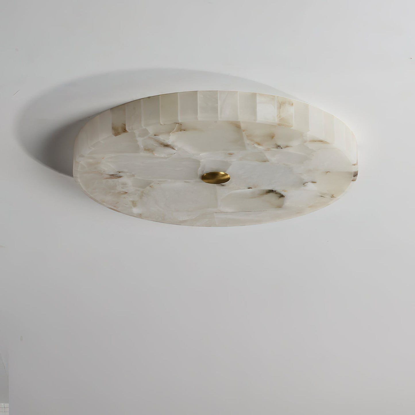 Round Alabaster Ceiling Lamp