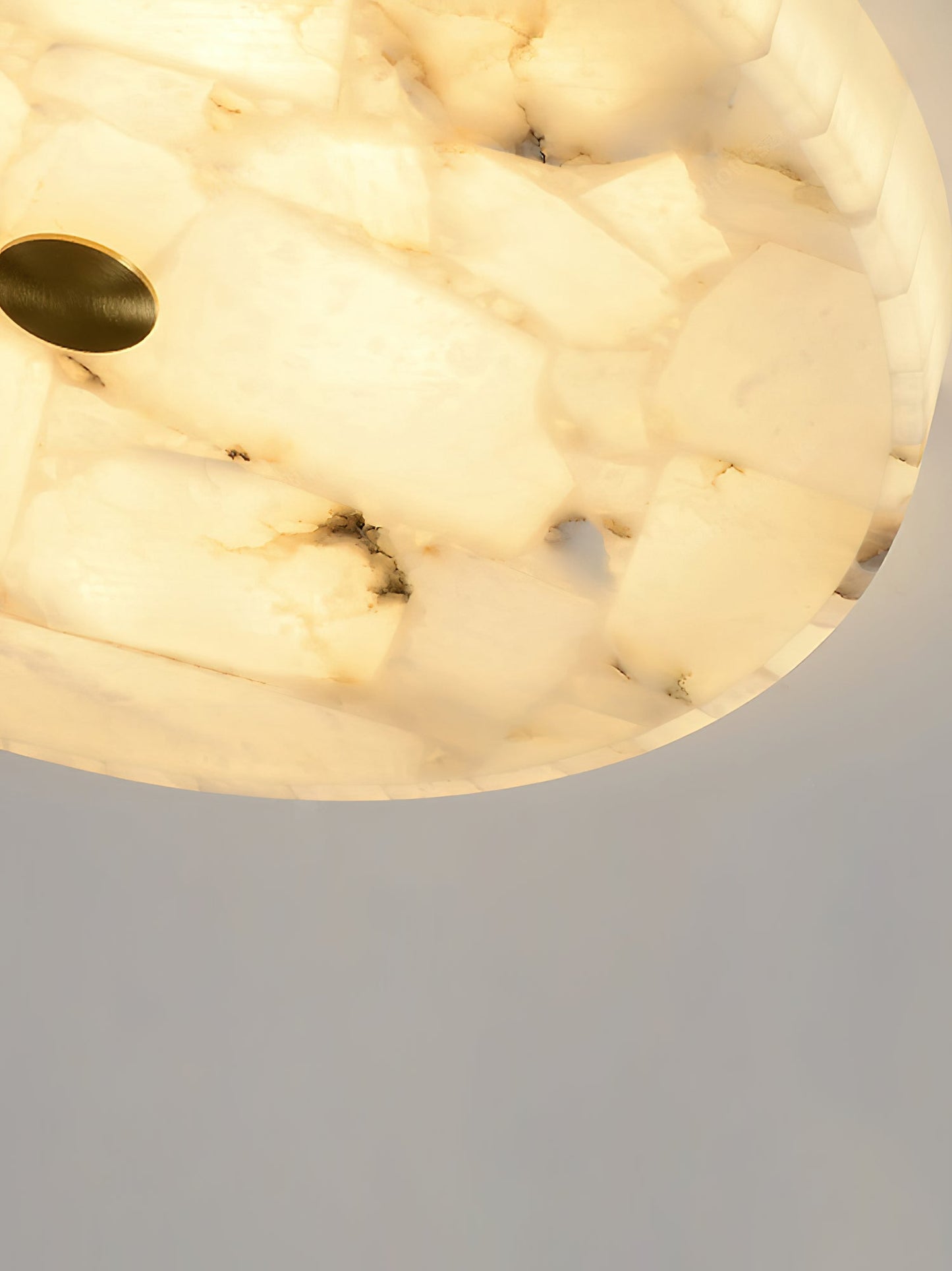 Round Alabaster Ceiling Lamp