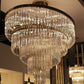 Roundel Odeon Fringe Crystal Chandelier-Meet Lighting