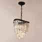 Roundel Odeon Fringe Crystal Chandelier-Meet Lighting