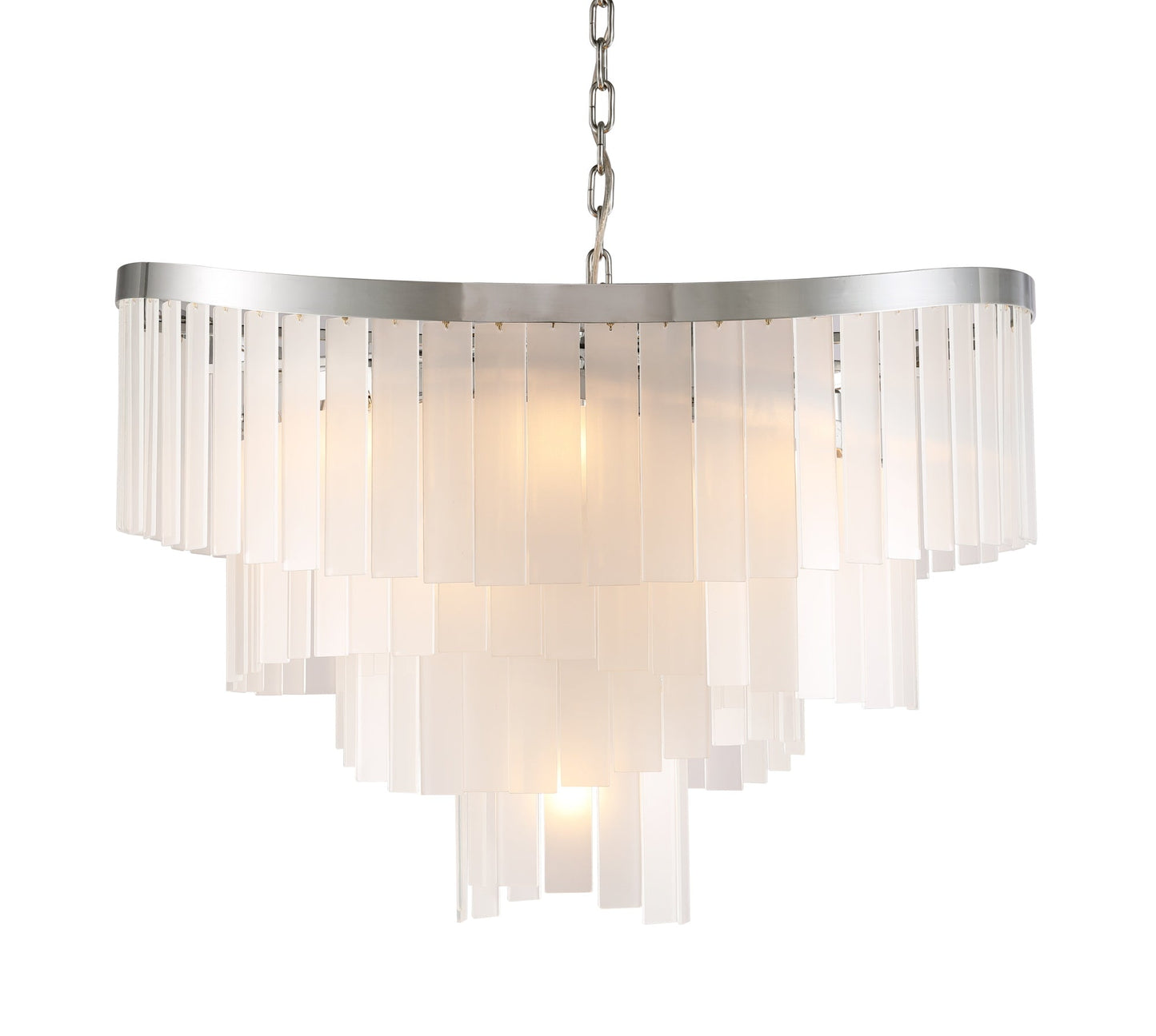 Roundel Odeon Fringe Crystal Chandelier-Meet Lighting