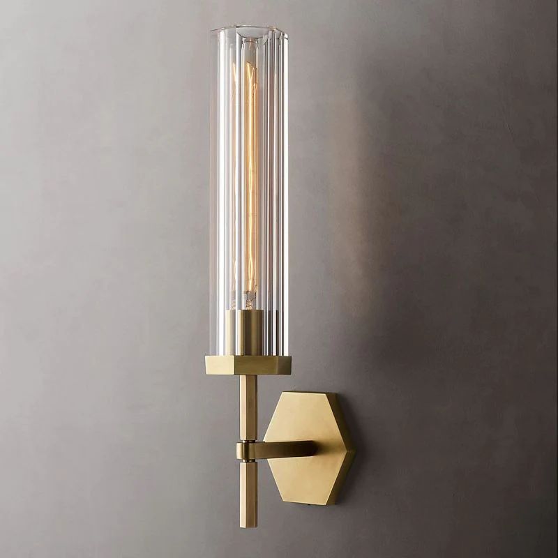 Roval Hexagonal Grand Wall Sconce-Meet Lighting