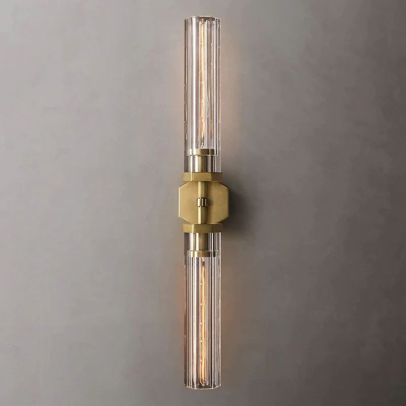 Roval Hexagonal Linear Grand Wall Sconce-Meet Lighting