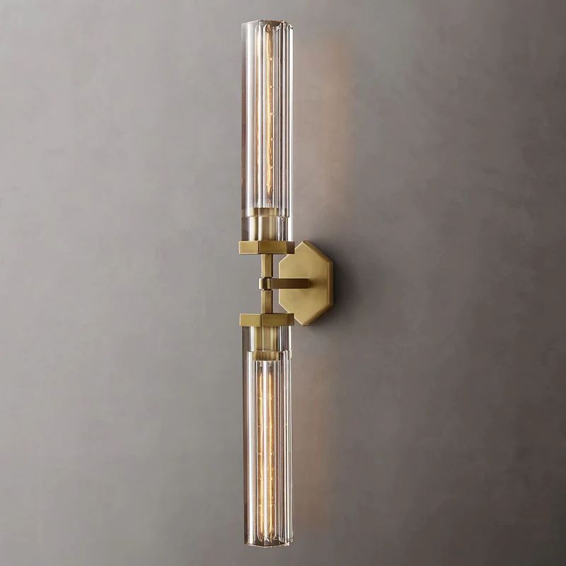 Roval Hexagonal Linear Grand Wall Sconce-Meet Lighting